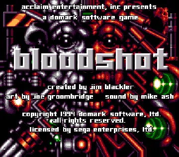 Bloodshot (Europe) (En,Fr,De,Es) screen shot title